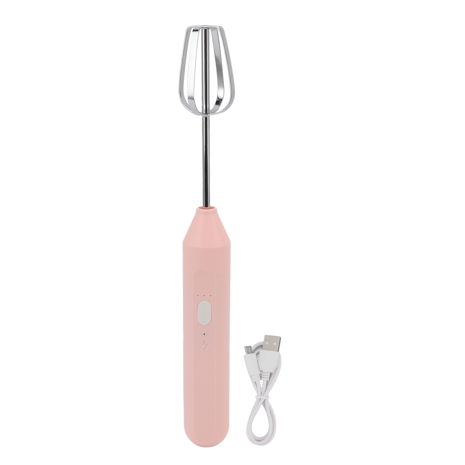Tragbarer Elektrischer Eierquirl, Milchaufschäumer, Mixer, Smoothie-aufschäumer, Küchenutensil, Rosa.