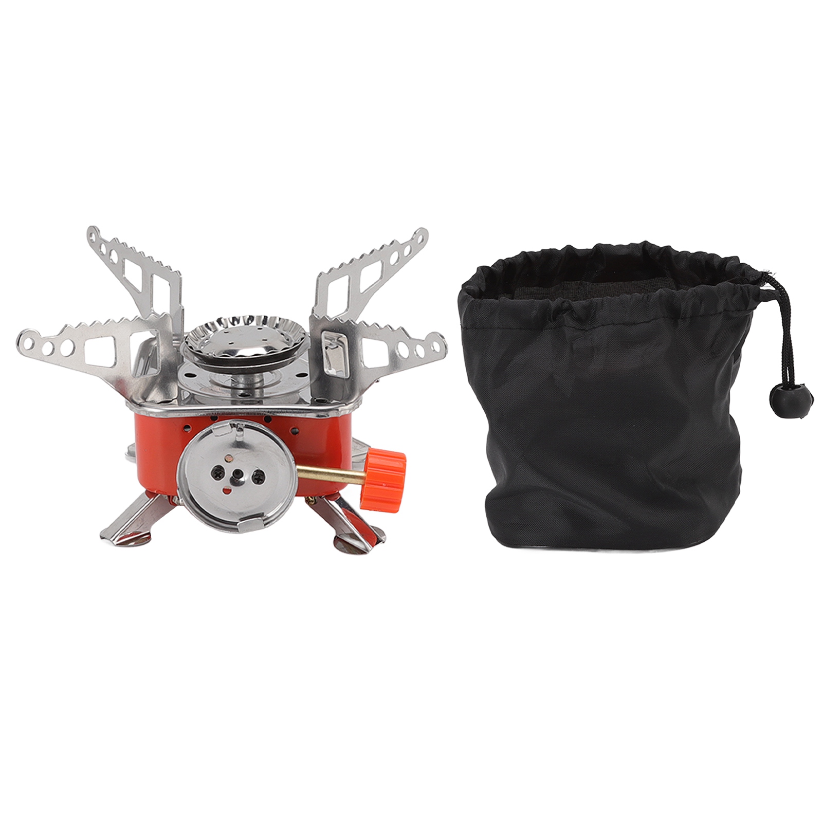 Miniatur-quadrat-klappgaskocher Für Den Außenbereich, Ideal Für Camping Und Picknicks.