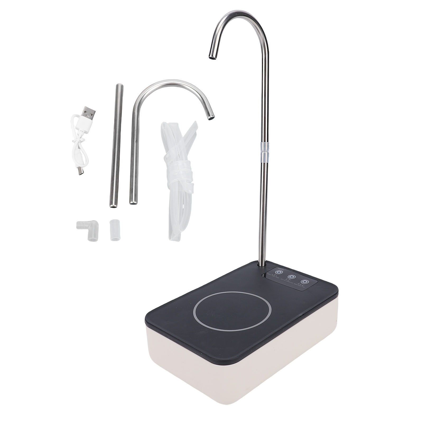 Tragbarer Automatischer Tischwasserspender Mit Elektrischer Pumpe Für Arbeitsplatte, Nachttisch, Zuhause, Büro, Außenbereich, Vielseitig Einsetzbar, Schwarz.