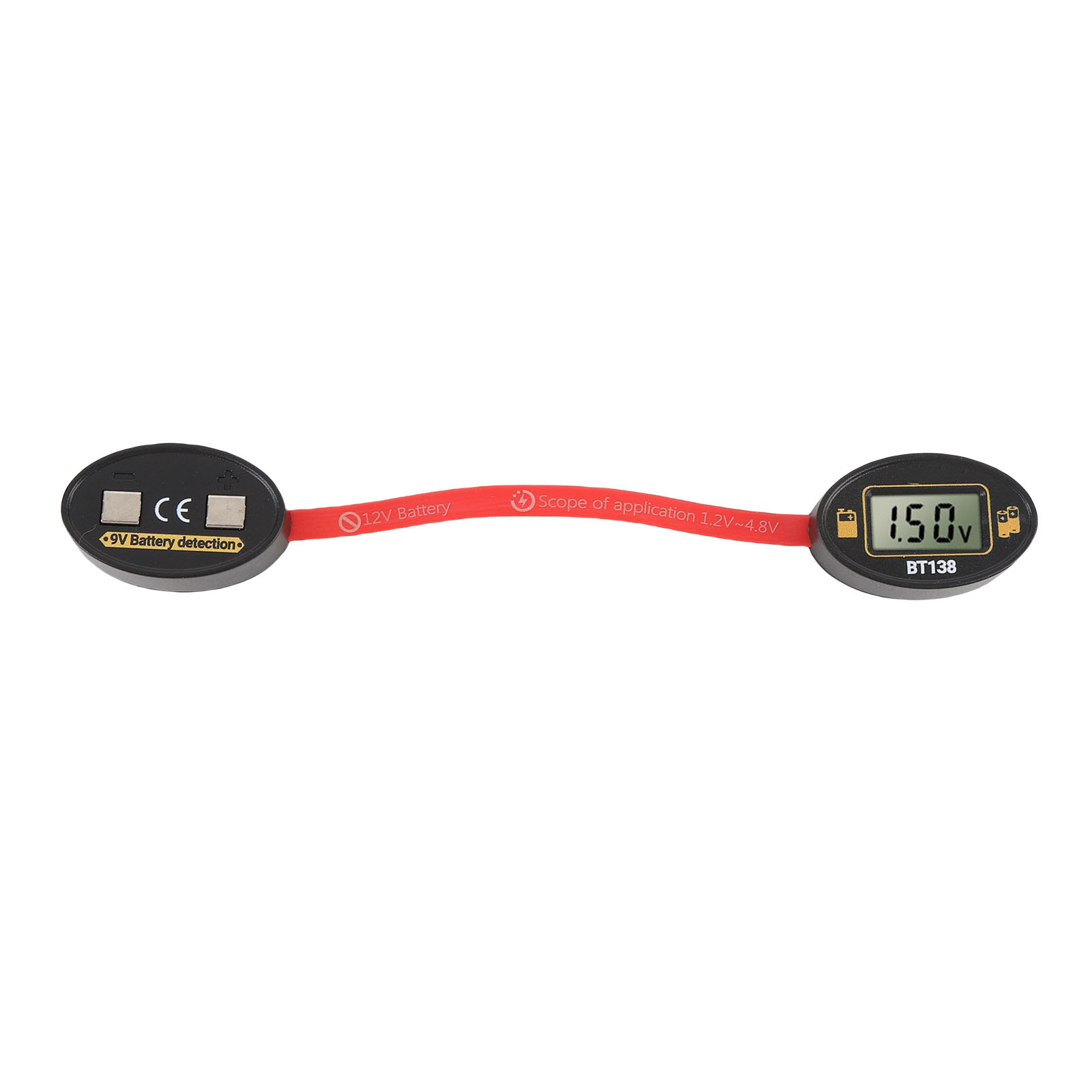 Magnetischer Batterietester, Schnelle Erkennung, Hochpräziser Tragbarer Digitaler Füllstandsmesser Für 1,2-4,8v 9v Batterien.