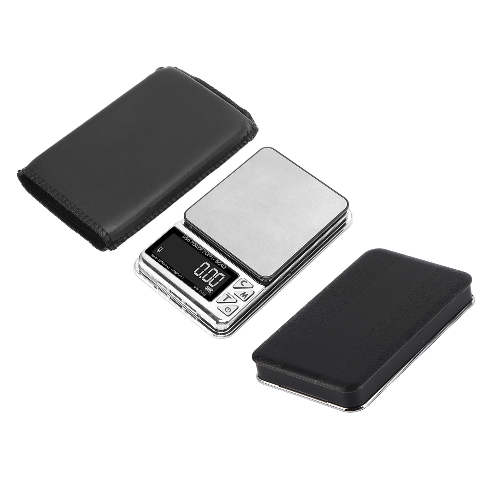 Digitale Küchenwaage Für Den Hausgebrauch, 200 G/0,01 G - 1500 G/0,1 G, Hohe Präzision, Usb-aufladbar, Edelstahl, Lebensmittelechtes Glas.