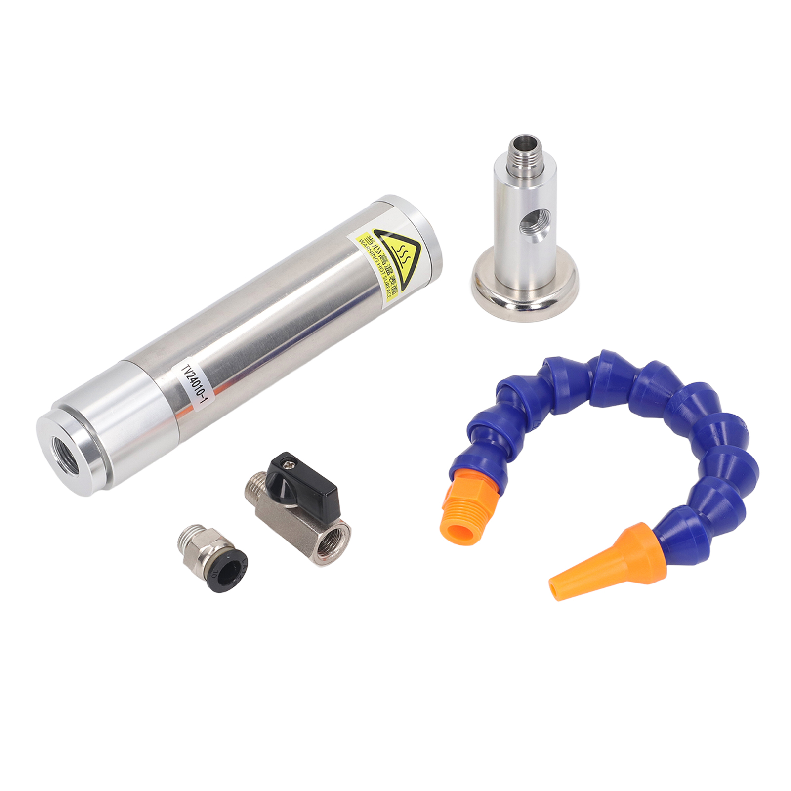 Vortex Kaltluft-kühlpistole, 5-teiliges Set, Aus Aluminiumlegierung, Hocheffizienter, Hitzebeständiger Kühler Zum Schweißen.