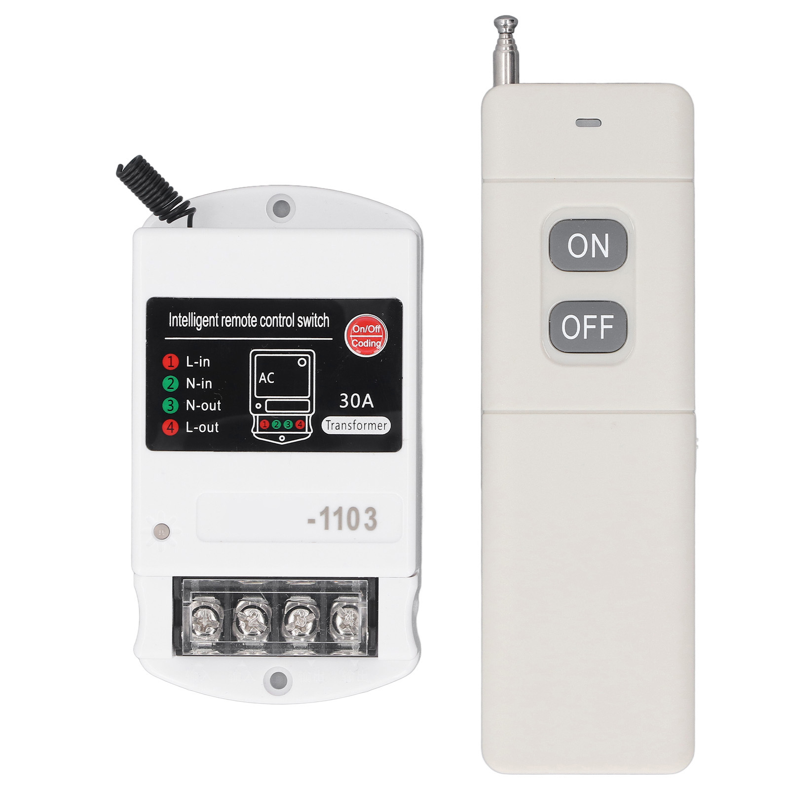 Drahtloser Fernbedienungsschalter, Reichweite 3 Km, Für Wasserpumpenmotor, Garagentor, Ac380v ≤ 1kw, 10a Leistung.