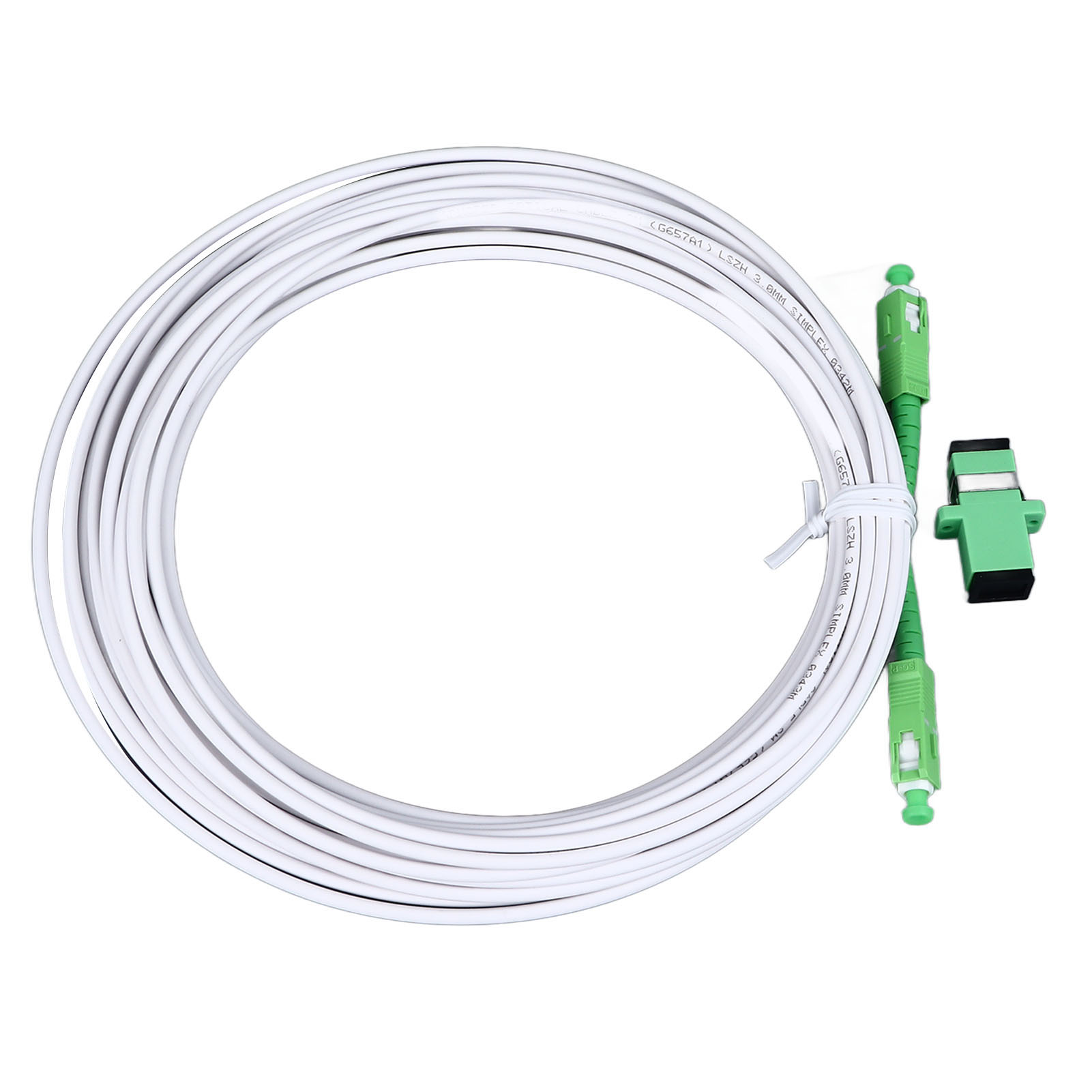 Optisches Modem-verlängerungskabelset, Geschirmtes Singlemode-sc-patchkabel Mit Flanschstecker Für Ftth Fttb Fttp Apc 3 M/9,8 Ft.