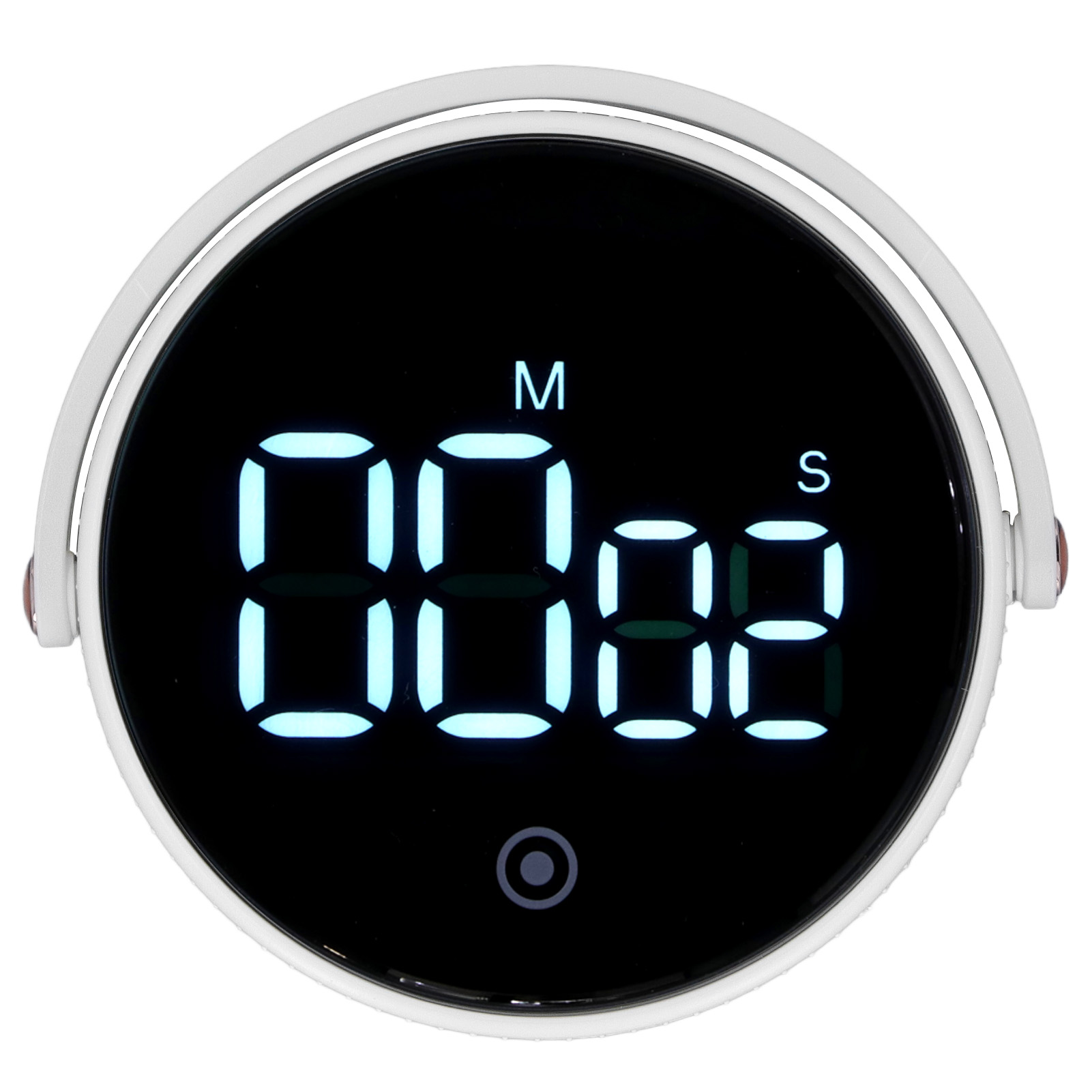 Elektronischer Timer Mit Ständer, Digitalanzeige, Magnetischer Zeitmanager Für Büro Und Küche, Farbe: Weiß.