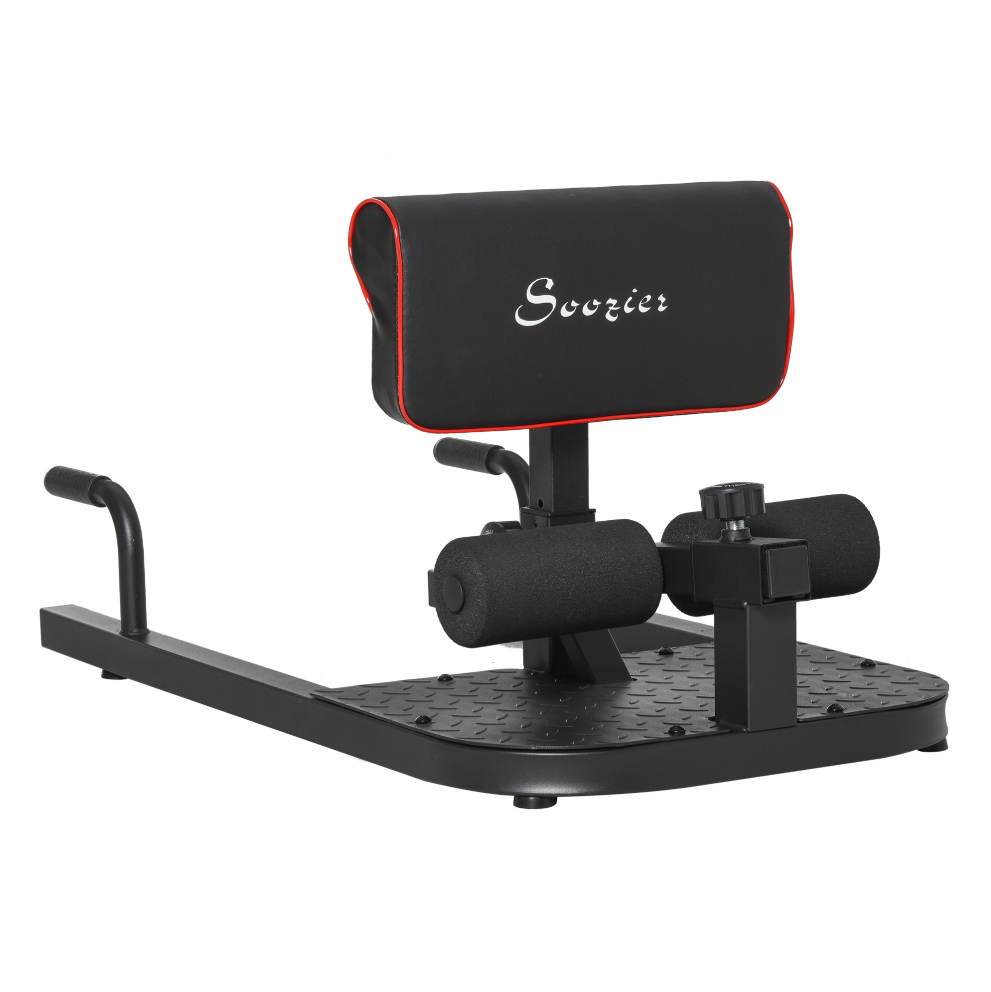 Verstellbarer 3-in-1 Sissy-squat-trainer Aus Schwarzem Stahl, Belastbar Bis 120 Kg