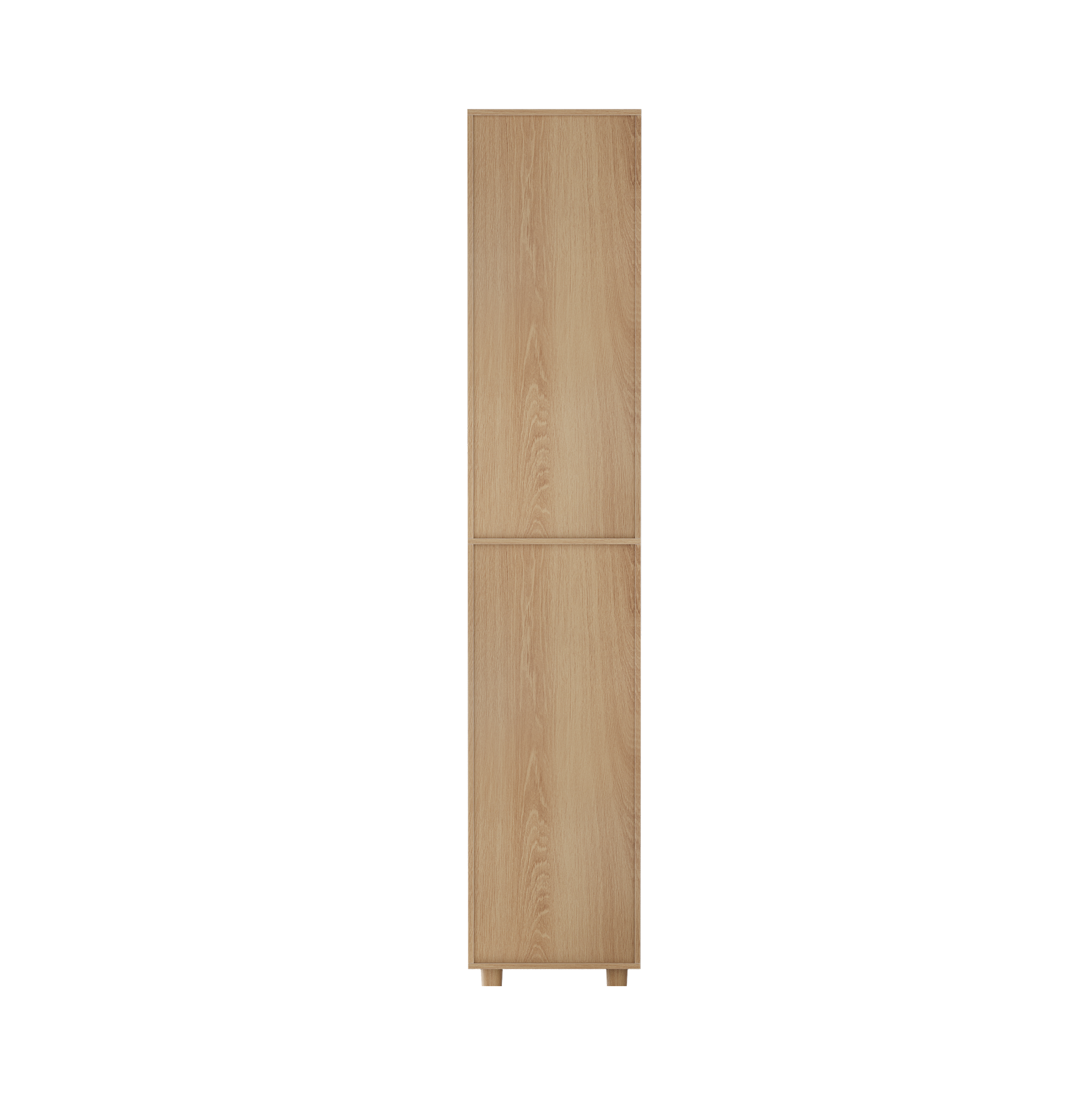 Hoher Badezimmerschrank In Eichenoptik Mit Türen Und Regalen 32 X 30 X 169 Cm