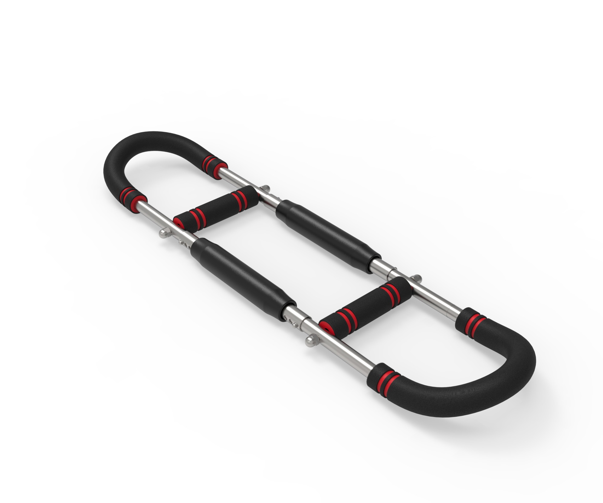 Verstellbarer Brusttrainer 3 Stufen 30-50 Kg Aus Edelstahl, Schwarz/rot