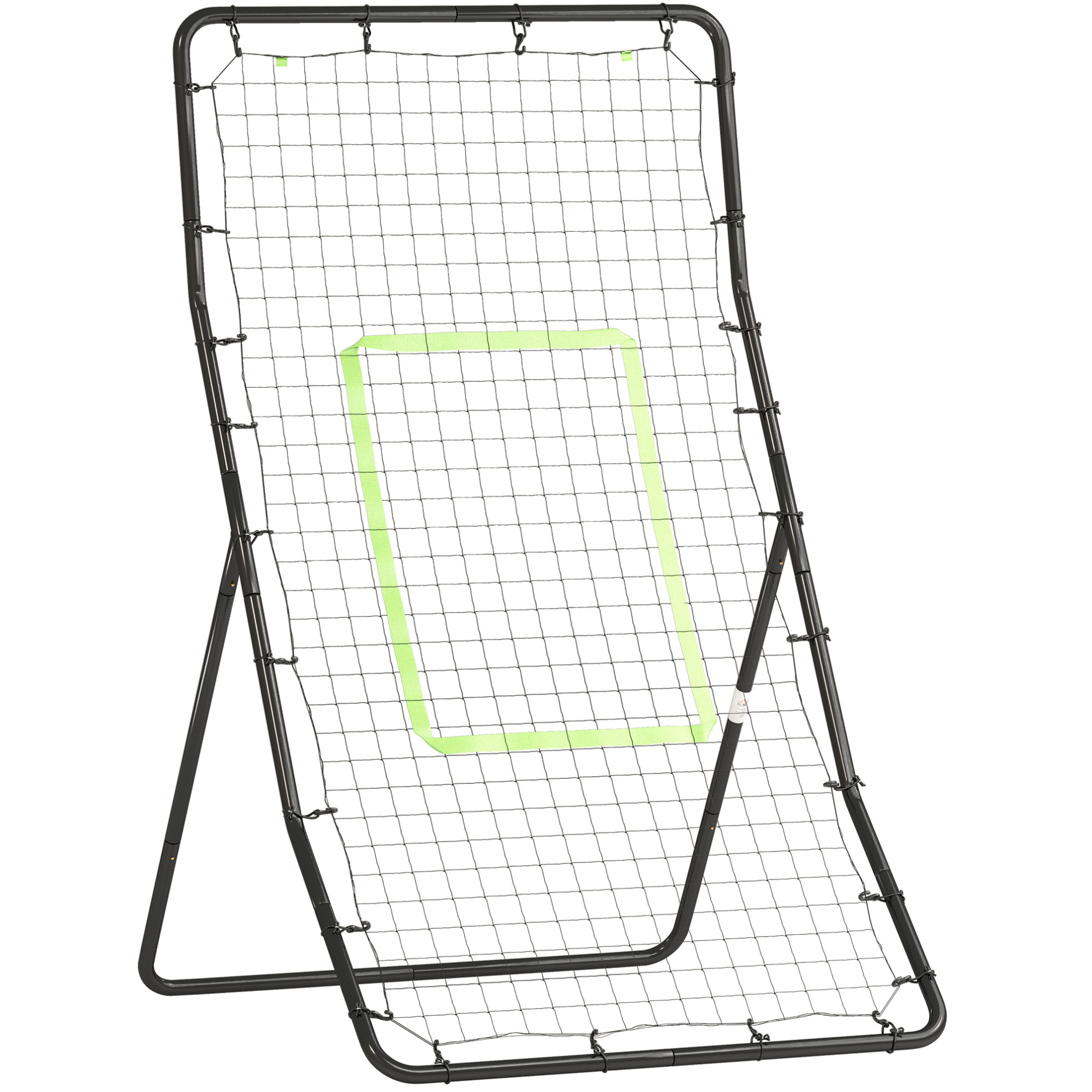 Fußball-rückprallnetz Aus Stahl Und Pe, Schwarz, 140 X 90 X 80 Cm, Modenuit