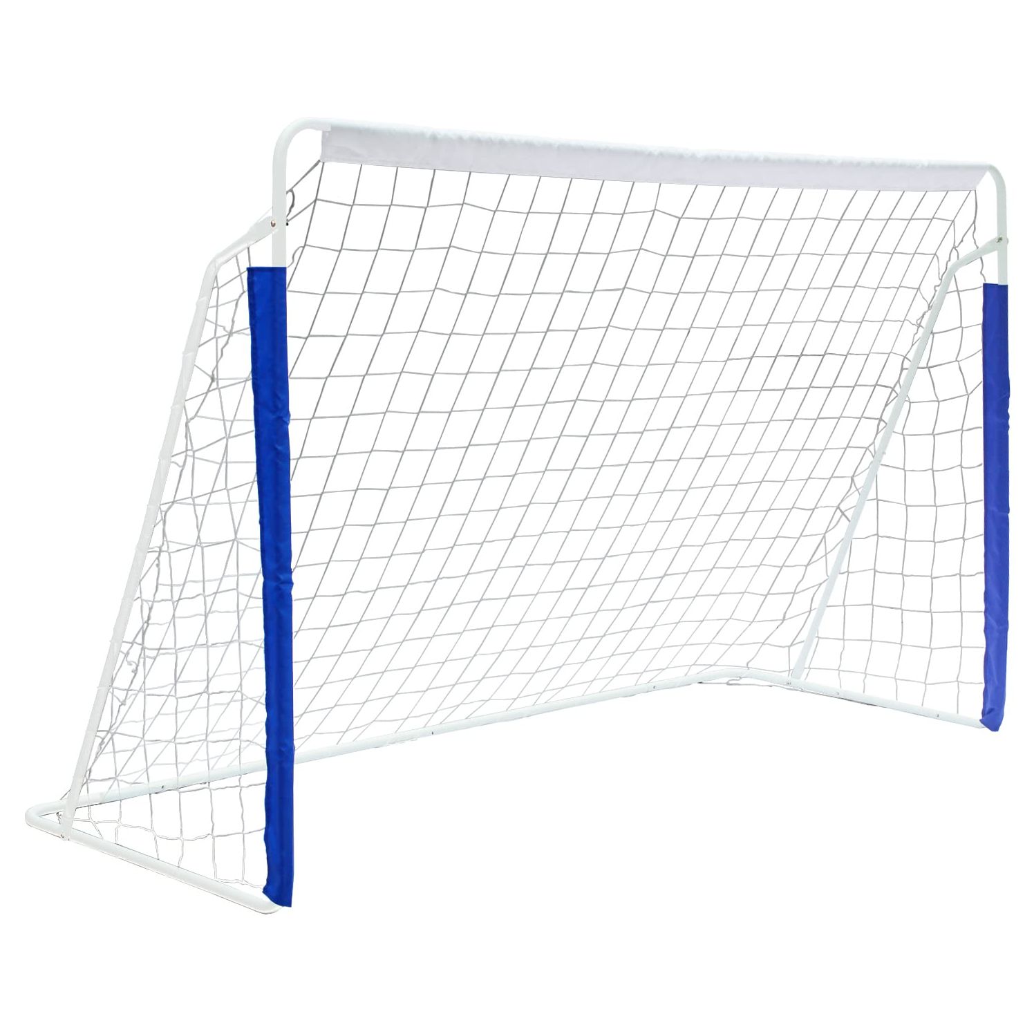 Faltbares Fußballtor 243,8 X 152,4 X 91,5 Cm Mit Metallbasis, Blau