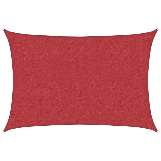Sonnensegel 160 g/m² Rot 2x2,5 m hdpe Vidaxl