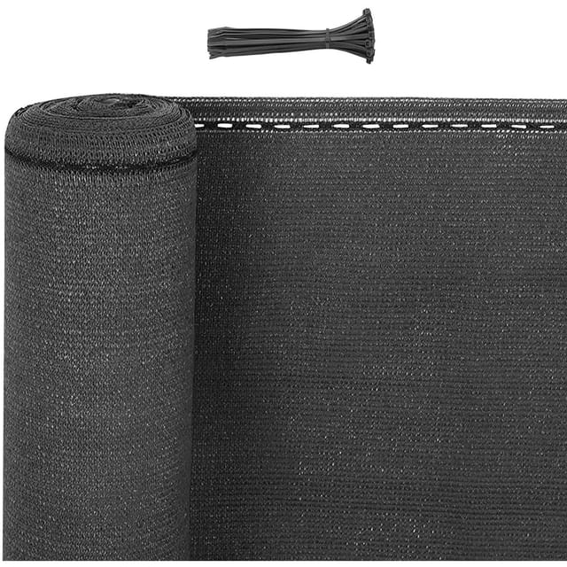 Zaunblende Tennisblende aus hdpe 180 g/m² anthrazit 1,2 x 25 m - Woltu
