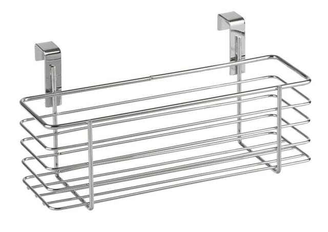 Korb slim Einhängen Schrank Hänge Schubladen Aufbewahrungs Regal Küchen - silber glänzend - Wenko