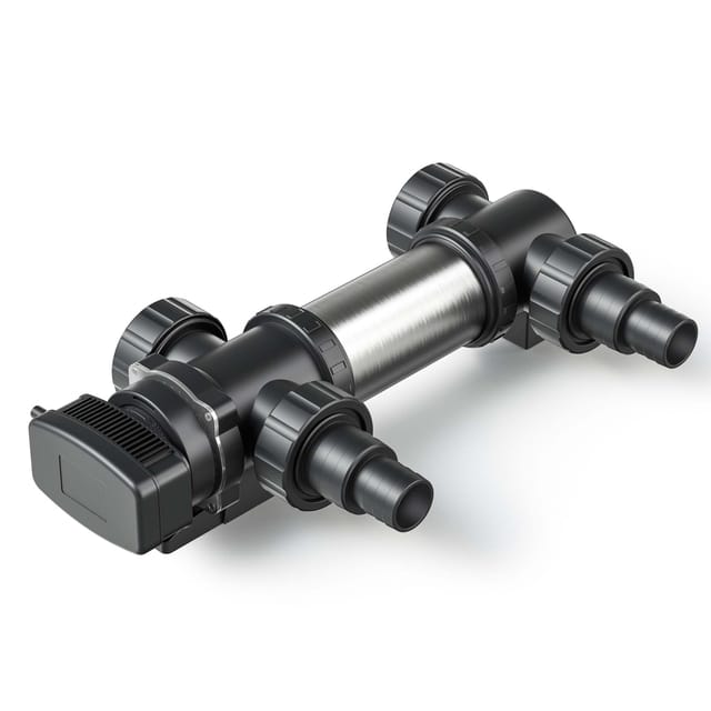 CUV-724 Teichklärer 5000 l/h / 24 w uvc, Vorklärgerät für Teichfilter & Teichpumpe, Wasserklärer mit UV-Lampe, Lichtfilter zur Algenbekämpfung