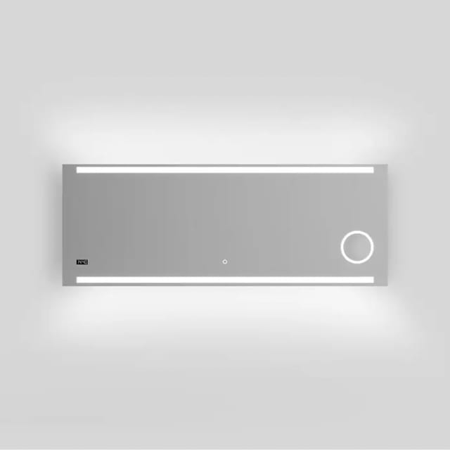 King Badspiegel mit Beleuchtung – led Badezimmerspiegel 160x60 cm – Wandspiegel mit beleuchteten Kosmetikspiegel – Spiegel mit Lichtfarbe neutralweiß
