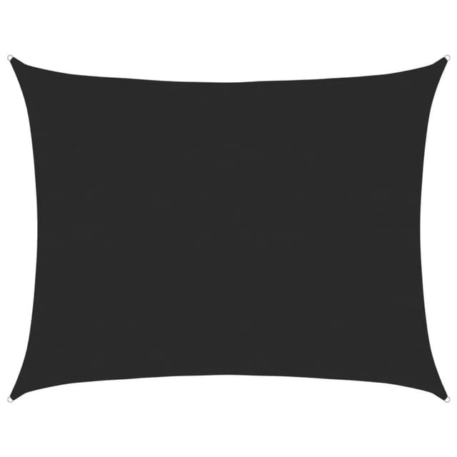 Sonnensegel 160 g/m² Schwarz 6x7 m hdpe Vidaxl