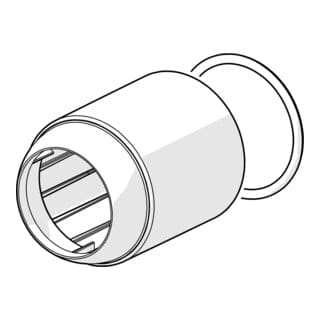 Abdeckhülse Abdeckkappe, chrom - 59912511 - Hansa