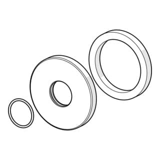 Hansa Rosette 59913246 Durchmesser 75mm Chrom