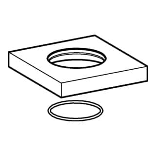 Hansa Rosette 59913879 75x75mm Chrom