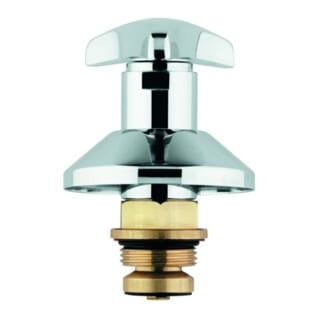 Oberteil, dn 25, für UP-Ventile 1', Trecorn-Griff, Schubrosette, Markierung Rot, Chrom - Grohe