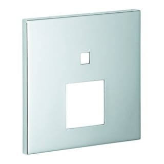 Grohe Rosette eckig für Einhandmischer-Fertigmontageset, Chrom mit 2-Wege Umstellung