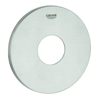 Rosette rund für Einhandmischer-Fertigmontagesets, Supersteel, Metall, mit Wandrosette, 48428DC0 - Grohe