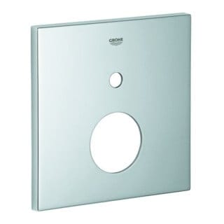 Grohe Rosette eckig für EMH-Fertigmontageset Chrom, mit 2-Wege Umstellung