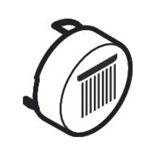 Druckknopf Symbol Kopfbrause Rain groß edelmatt