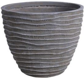 Trendline - Pflanzkübel Pflanztopf Blumentopf Blumenkübel ø 44,5xH 35,5 cm grau