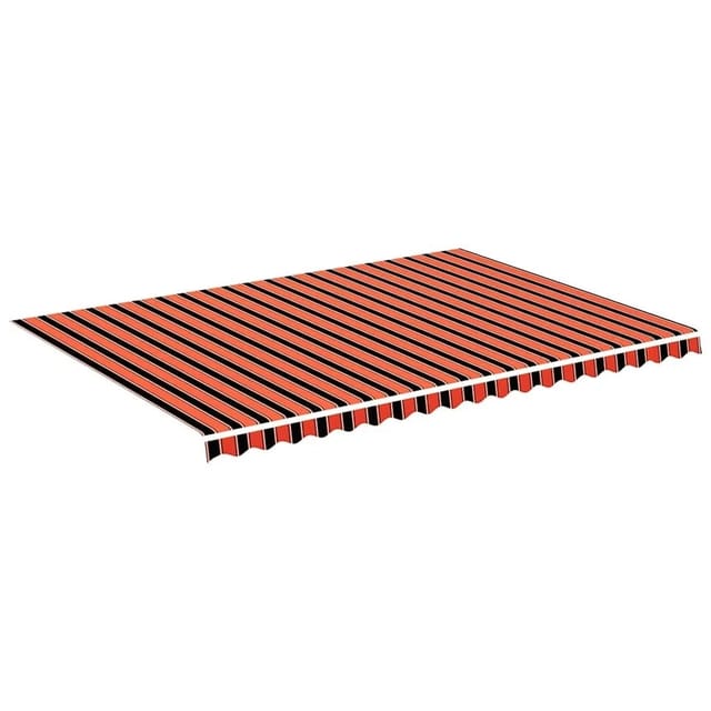 Markisenbespannung Orange und Braun 5x3,5 m Vidaxl