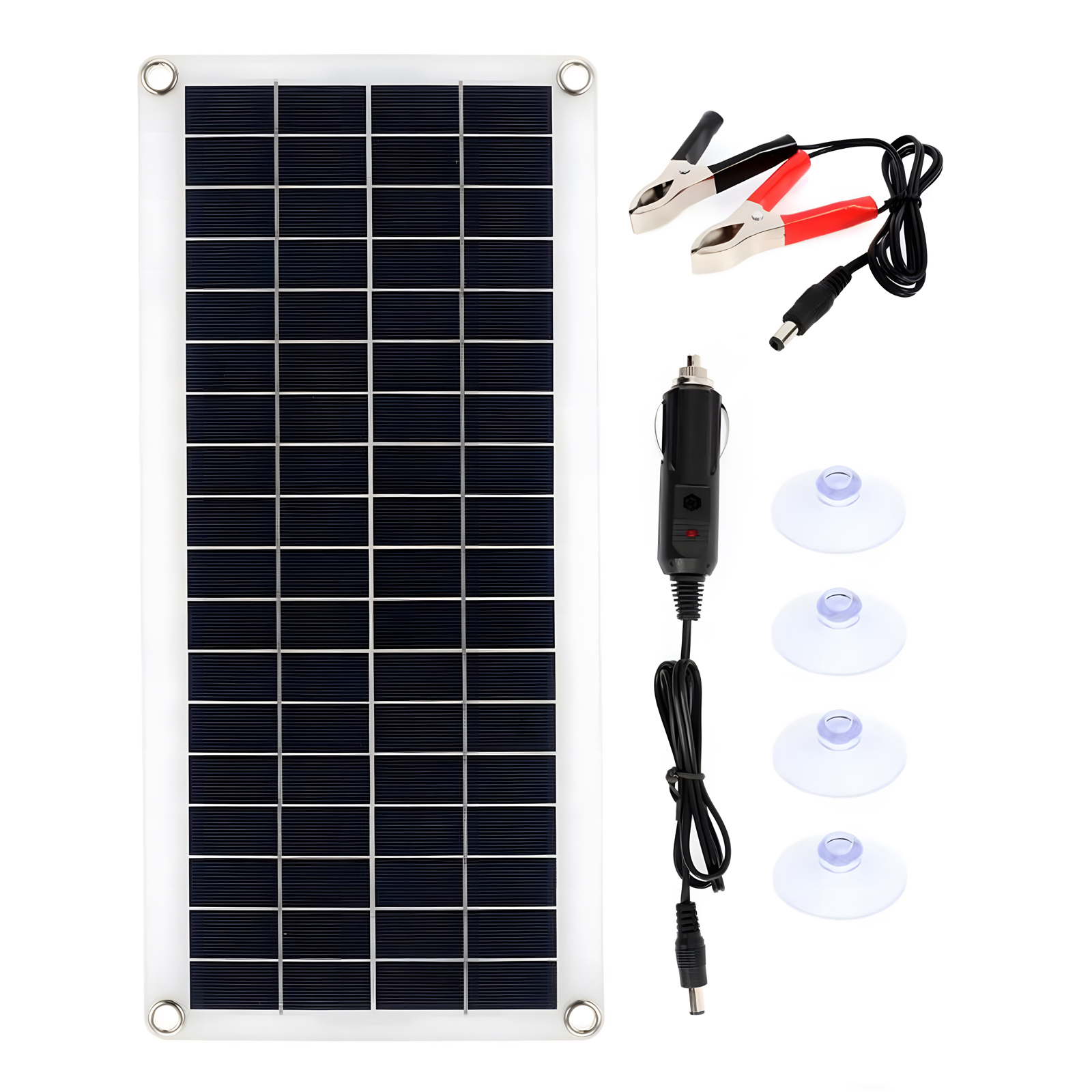 20-w-solarpanel-set, 12-v-usb-anschluss, 100-a-laderegler, Polykristalline Solarzellen Für Auto, Yacht, Wohnmobil, Batterieladegerät