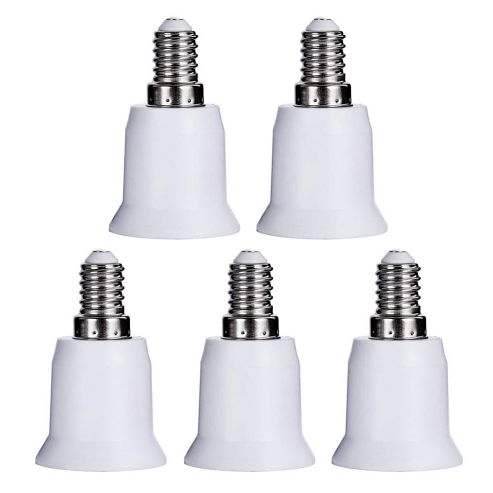 5 E14 Auf E26/e27 Adapter, E12 Auf E26/e27 Sockelkonverter.