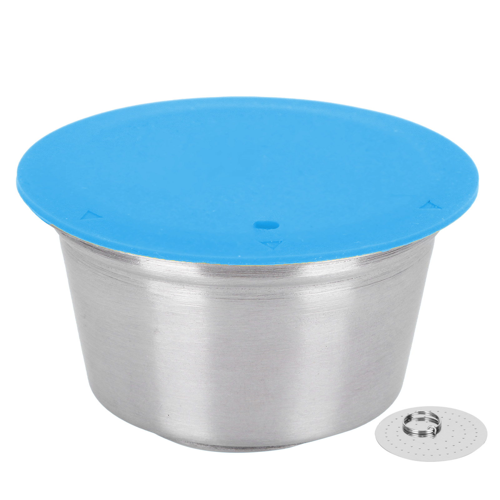 Wiederverwendbare Und Nachfüllbare Edelstahl-kaffeekapsel Für Dolce Gusto Kaffeemaschinen (blau)