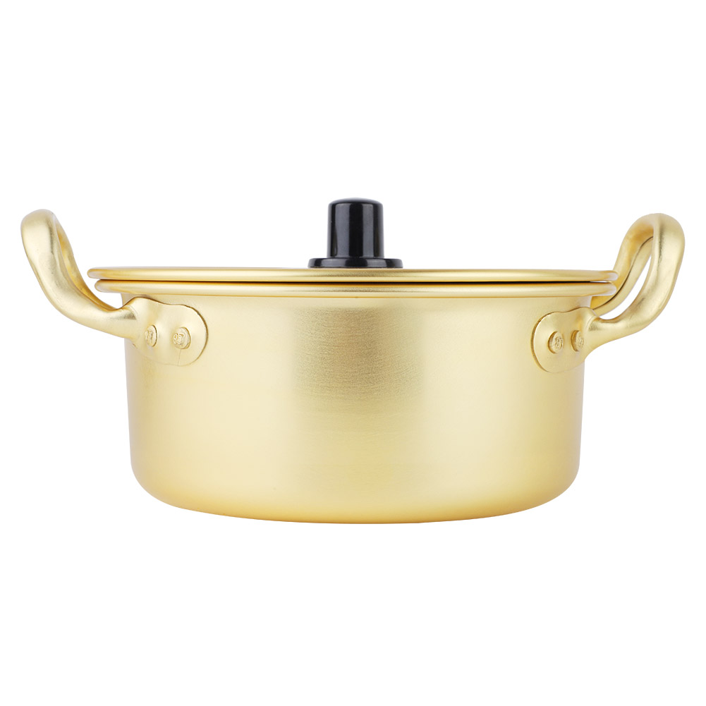 Koreanischer Ramen-nudeltopf, Gelber Aluminiumtopf Für Instantnudeln (20 Cm)