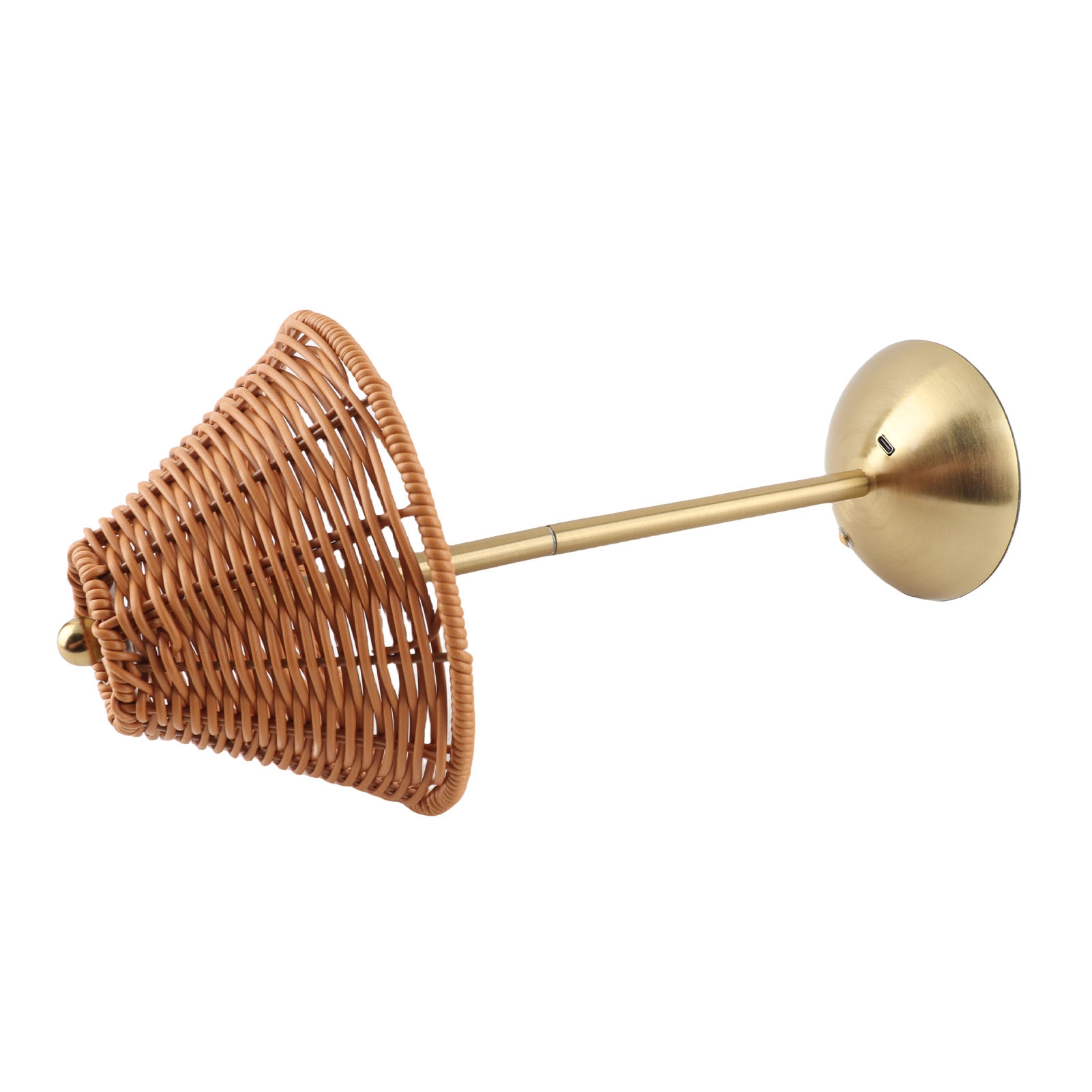 Kabellose Tischleuchte Aus Böhmischem Rattan, Wiederaufladbar, Dimmbare Led, Dekorative Nachttischlampe Für Zuhause, Restaurant, Hotel Oder Esstisch.