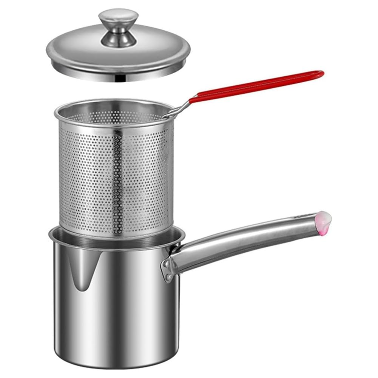 Sreuyong Multifunktionales Edelstahl-topfset Mit Sieb Und Deckel