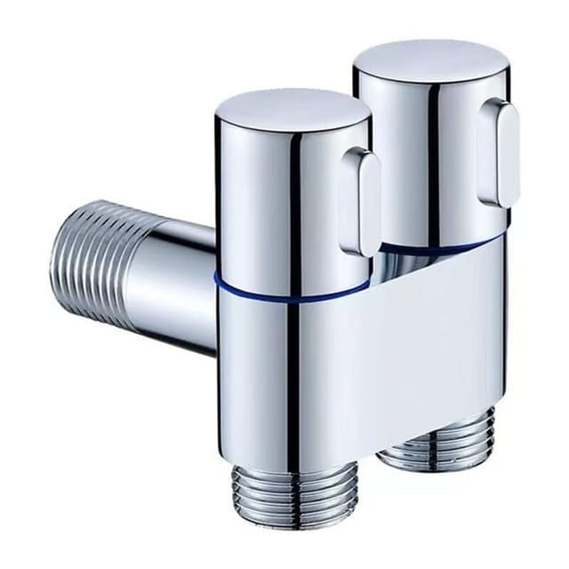 Waschmaschinenhahn, Doppelsteuerung, Waschmaschinenhahn, Dreieckventil, Dreiwege-Wasserfüllwinkelventil, Doppelsteuerungswinkelventil