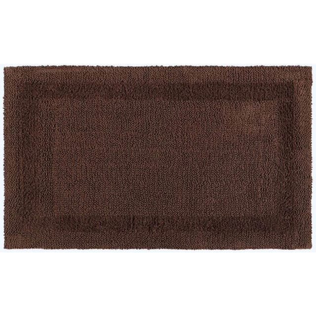 XXL-Badematte braun 70x120 cm aus 100% Baumwolle - Homescapes