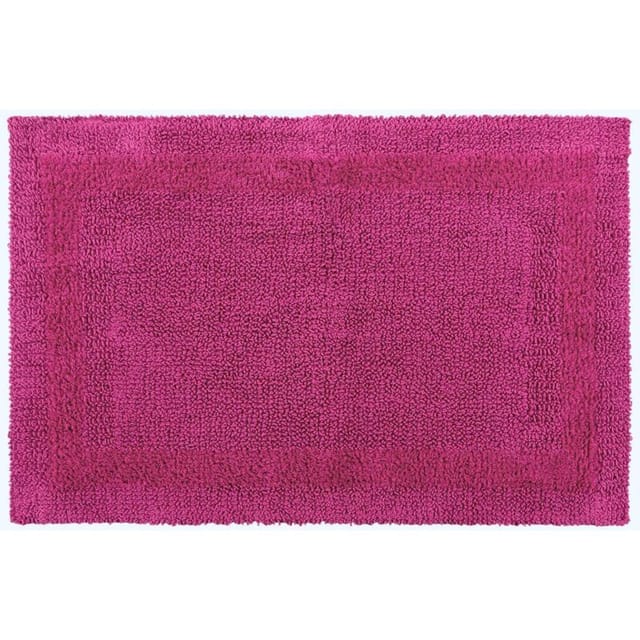XXL-Badematte himbeer 70x120 cm aus 100% Baumwolle - Homescapes