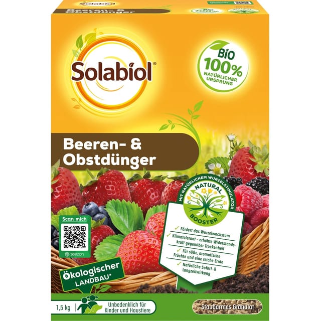 Beeren- & Obstdünger - 1,5 kg - Solabiol
