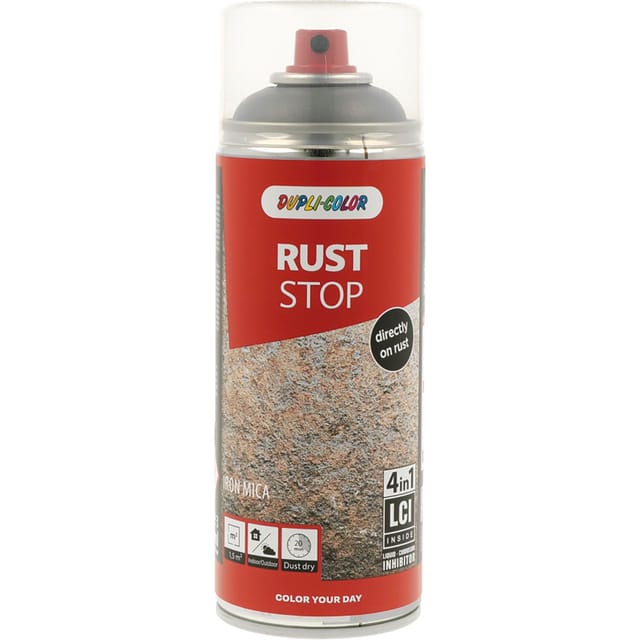 Dupli-color - Dupli Color Rost Stop 4in1 - Grundierung Und Aktiver Rostschutz Spray - Hochdeckend Und Versiegelnd Eisenglimmer 400ml Gold