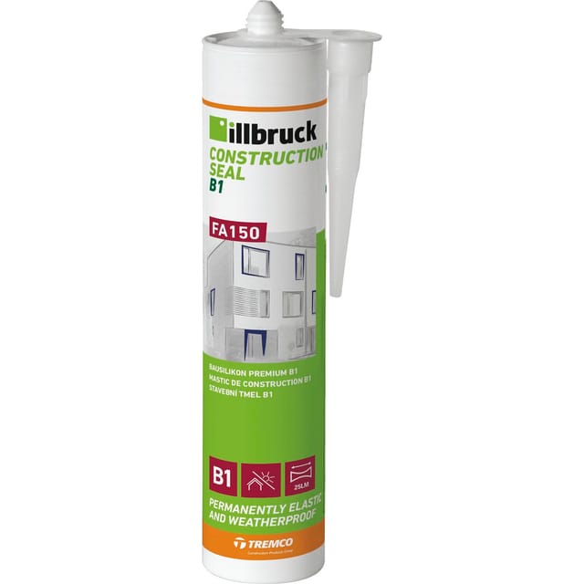 Illbruck - Bausilikon transparent FA150 zur Abdichtung von Bewegungs- und Anschlussfugen im Innen- und Außenbereich 310ml