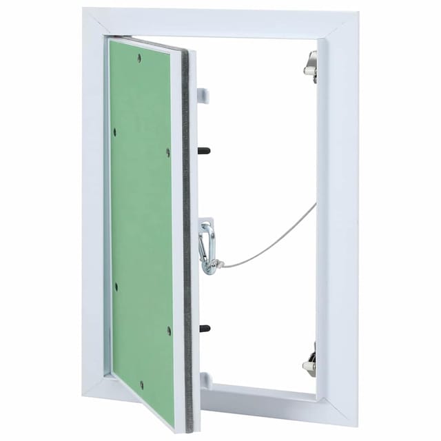 Revisionsklappe Weiß 25 x 35 cm Aluminium und Gipskarton Vidaxl