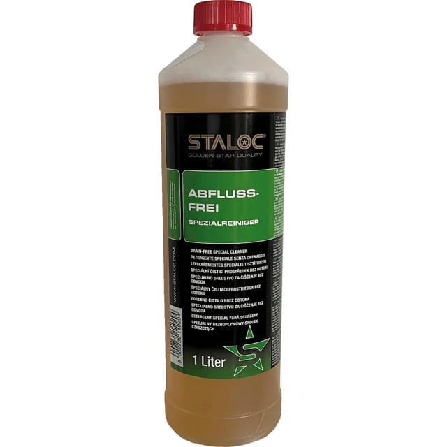 Rohrreiniger zum Abflussreinigen ideal für verstopfter Abfluss - Abflussfrei Spezialreiniger 1 Liter - Staloc