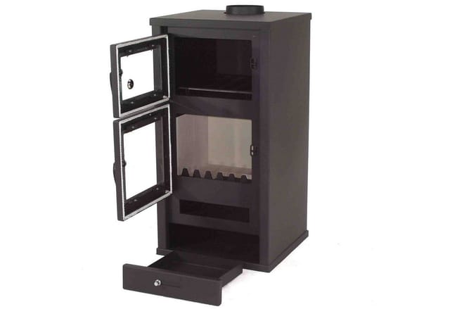 Apex - Kaminofen 11.3kW Backfach + Herdplatte Kachelofen Heizofen Ofen Kamin Holzofen eek a 56314