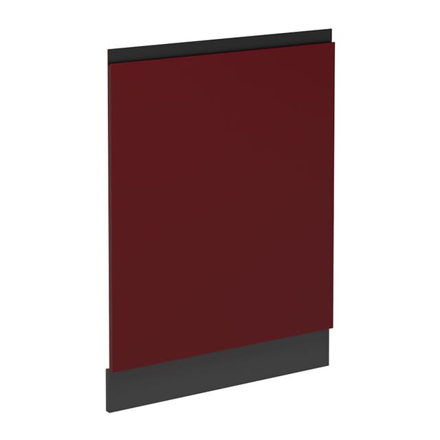 Geschirrspülblende R-Line, Rot, 60 cm ohne Arbeitsplatte Vicco