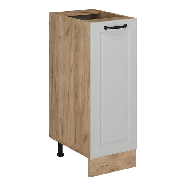 Vicco - Apothekerschrank R-Line, Weiß Landhaus, 30 cm ohne Arbeitsplatte