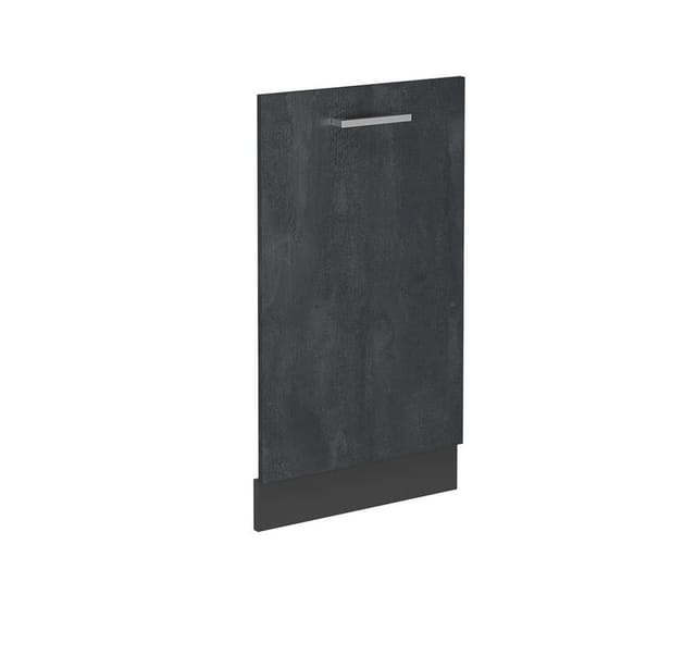 Geschirrspülblende R-Line, Schwarz Beton, 45 cm ohne Arbeitsplatte Vicco