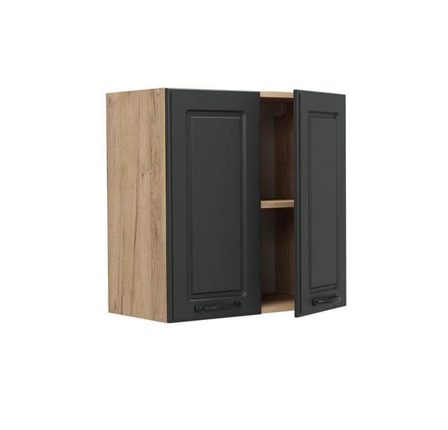 Hängeschrank R-Line, Anthrazit Landhaus, 60 cm, Vicco