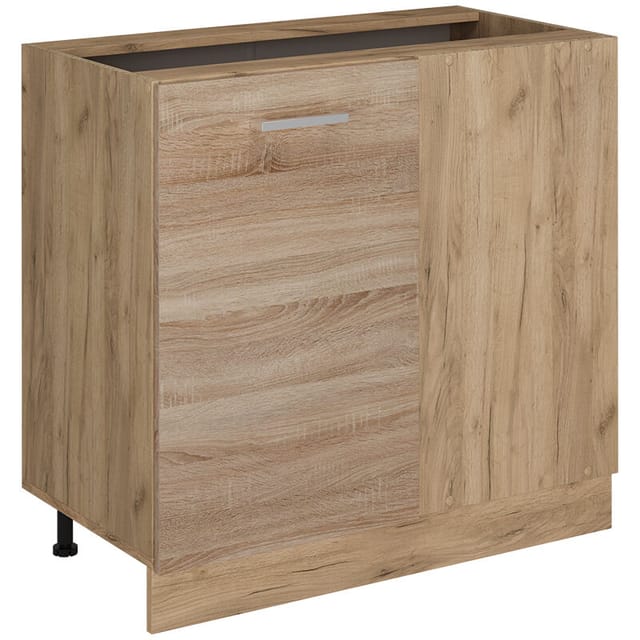 Vicco - Eckunterschrank R-Line, Sonoma, 86 cm ohne Arbeitsplatte